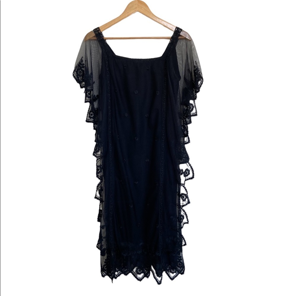 Vintage Giorgio Sant 'Angelo Lace Flapper Gatsby Dress